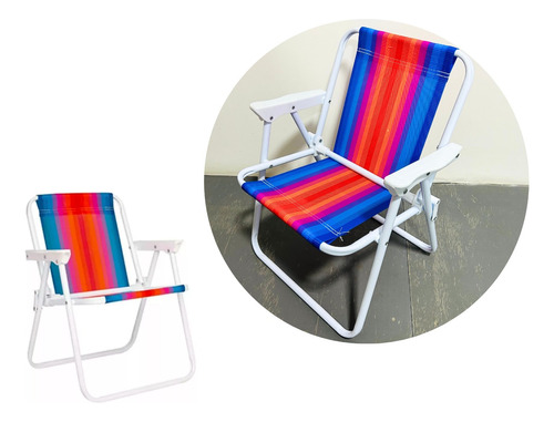 Sillon Silla Reposera Infantil Niños Chicos Acero Colores 