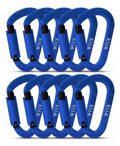 Fvw 10 Mosquetones De Escalada Resistentes, 25 Kn Uiaa Con B