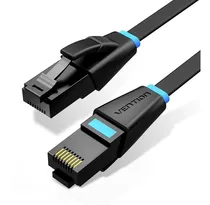 Comprar Cable de red Vention Cat6 Certificado - 1 metro Plano ultra fino y liviano  - Premium Patch cord - UTP Rj45 Ethernet 1gbps - 250 Mhz - cobre - Pc - Notebook - servidores - Negro - IBJBF