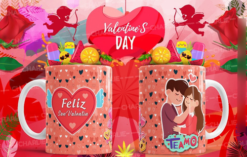 Imagen 2 de 10 de 30 Plantillas Para Sublimar Tazas - Dia Del Amor - Psd