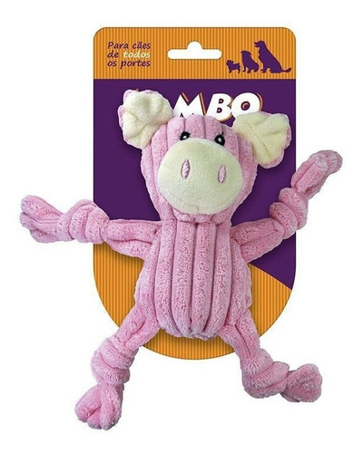 Imagem 2 de 2 de Brinquedo Jambo Mordedor Pelucia Knot Pig