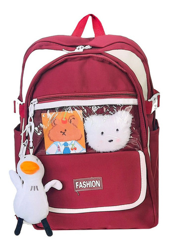 Mochila Bolsa Feminina Escolar Fofa Linda Kawaii Impermeável