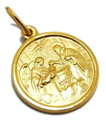 Medalla Bautismo - Plaqué Oro 21k - 20mm