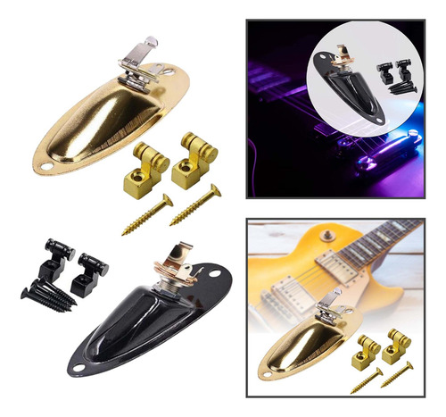Carretes De Guitarra String Trees Loaded Jack Plate Para