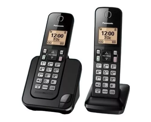 Paquete de 2 Teléfonos Inalámbricos Panasonic con Pantalla LCD