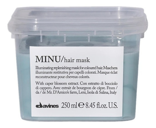 Minu Hair Mask Protección De Color Davines 250 Ml