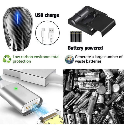 2 Luz Led Proyector Logotipo Para Puerta Automovil Recargabl