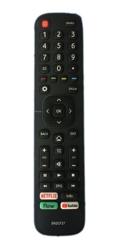 Imagen 1 de 1 de Control Remoto / Original Smart Tv / Hisense/bgh/noblex/jvc