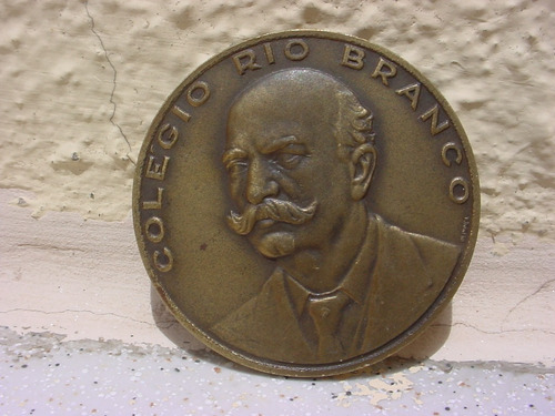 Antiga  Medalha Bronze Colégio Rio Branco Ano 1965.