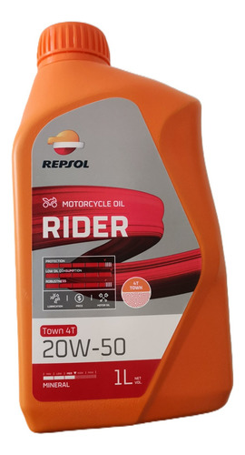 Aceite Mineral Premium Repsol 20w50 Rider Motos 4t  1 Lt.