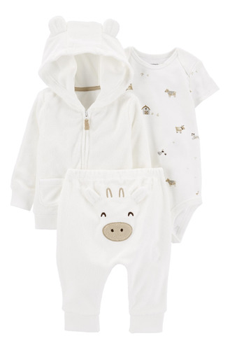 Set Carters 3p Pijama Convertidor Medias Gorro De Algodón Ub