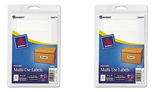 Etiqueta - Avery Removable Print/write Labels, 1 X 3 Inches,