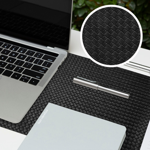 Deskpad Mousepad Couro Sintético Trpt Grande 70x30 + Brinde