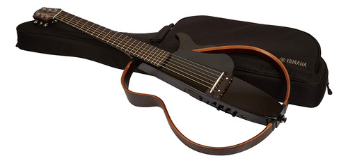 Violão Silent Cordas Em Aço Slg200s Tbl Preto Com Bag Yamaha