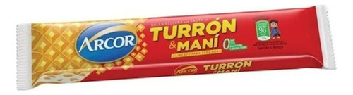 Dulce Turrón Mani Marca Arcor Caja 50 Unidades A