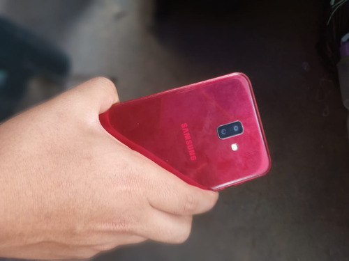  Samsung Galaxy J6 Plus Color Rojo Con Carcasa A 350 Soles