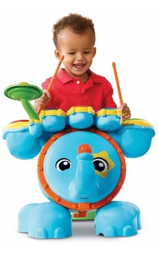 Vtech Blue La Batería Multi Ritmo Interactiva, Luz Y Sonido