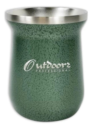 Mate Termico Acero Inox. Mug Frio Calor Outdoors Professional Verde oscuro