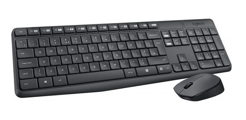 Teclado Mouse Logitech Mk235 Usb Wireless Receiver 2.4ghz Wi