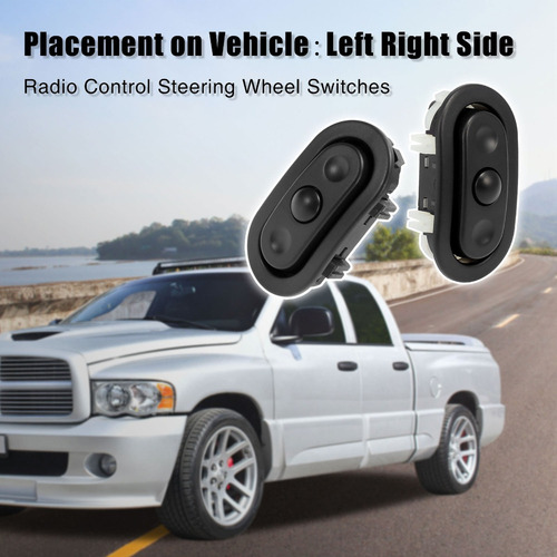 2 Botones Interruptor De Control Radio Para Dodge Jeep Más
