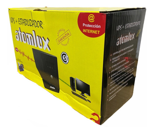 Ups Estabilizador Atomlux 500@ 500va 2 Salidas + Modem Ofert