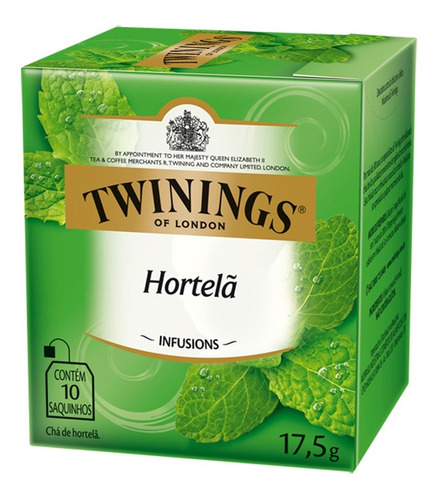 Chá Twinings Hortelã 10 Sachês