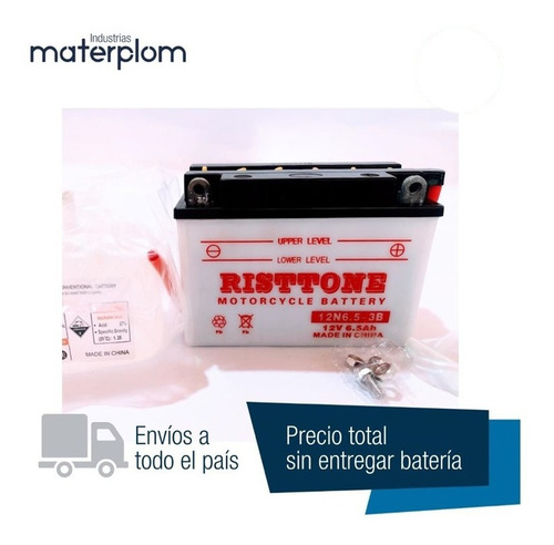 Bateria Risttone 12n6.5-3b Acido 12v 6,5ah