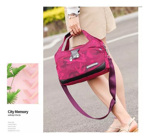 Bolsos Oxford Fash Medianos Impermeables Y Antipinchazos Par Color Violeta Oscuro