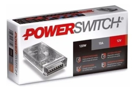 Imagen 2 de 5 de Fuente Switching 12v 10a 120w Para Tira De Led Cctv