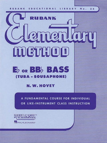 Rubank Elementary Method - Bass/tuba (b.c.) (rubank Educatio