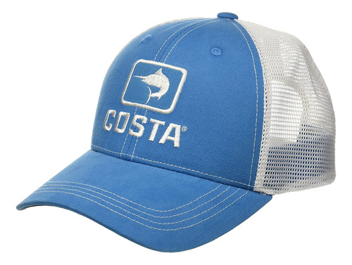 Costa Del Mar Marlin Gorros, Azul / Blanco, X-large.