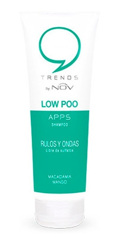 Shampoo Apps Low Poo Nov Rulos Y Ondas Sin Sulfato X 250