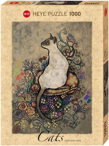 Rompecabezas Heye De 1000 Piezas: Jane Crowther Cats Siamese
