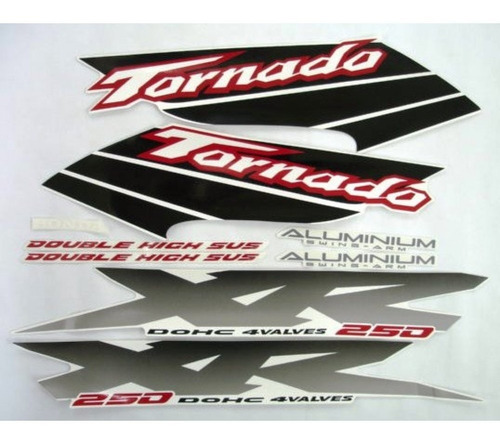 Faixa Adesiva Xr 250 Tornado 2003 Branca (jogo) 2156