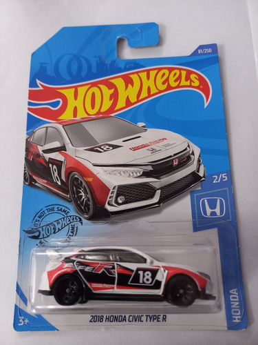 Auto 2018 Honda Civic Type R - Hot Wheels