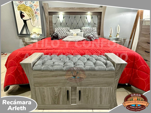 Recamara King Size Arleth 6 Piezas