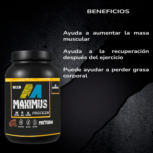 Proteína Hidrolizada Isolate Maximus 1kg 200 Servicios Chocolate