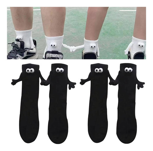 2 Pcs Holding Hands Funny Magnetic Suction 3d Muñeca Pareja