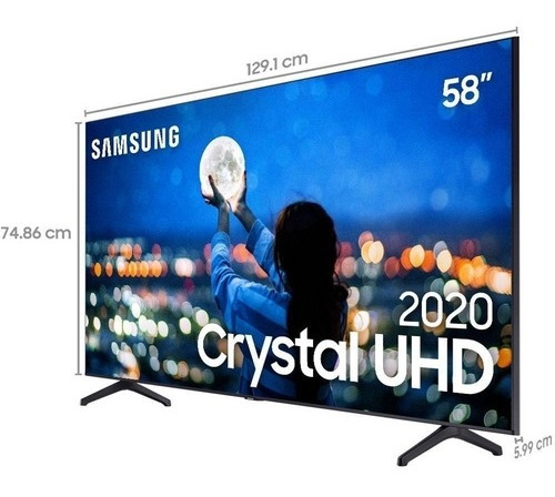 Imagem 8 de 9 de Smart Tv 58 Samsung Crystal 129cm De Tela -frete Grátis*
