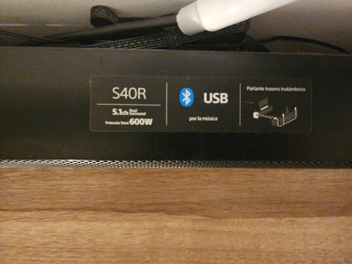 Imagen 4 de 7 de Barra De Sonido Sony Ht-s40r Bluetooth Subwoofer Inalámbrico