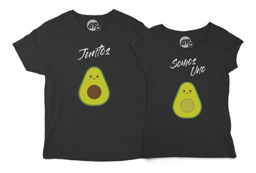 Playeras De Pareja Aguacate Camiseta Amigos Novios Amor