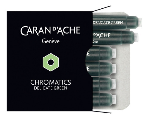 Caran D'ache Cartucho De Tinta,para Pluma Fuente, Pack 6 Pz