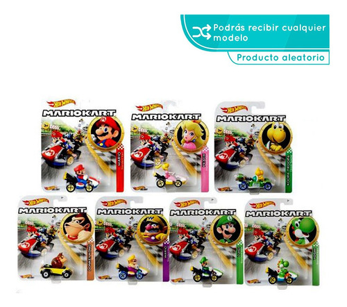 Hot Wheels Mario Kart Vehiculo Surtido