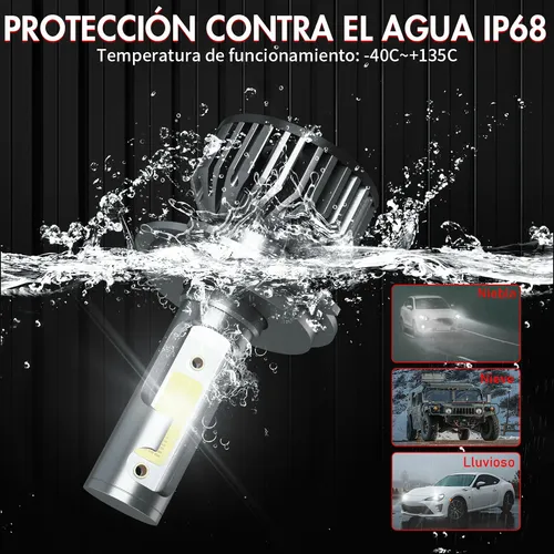 Kit De Faros Delanteros Csp Led Canbus 9003 H4 - 24000lm