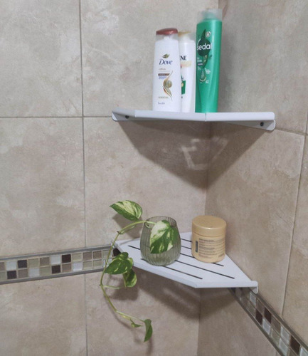 Esquinero De Baño De Chapa Plegada X 10 Unidades Blanco