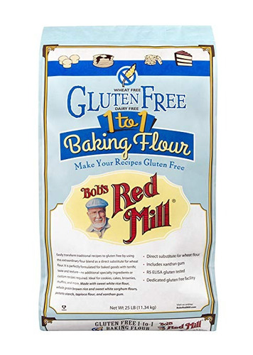 Red Mill De Bob Gluten 1-a-1 Harina De Pan, 25 Libra