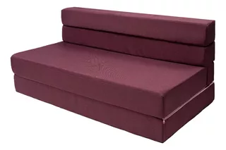 Sofa Cama Queen Size Cozy Plegable | Memory Foam Home Color Rosa oscuro