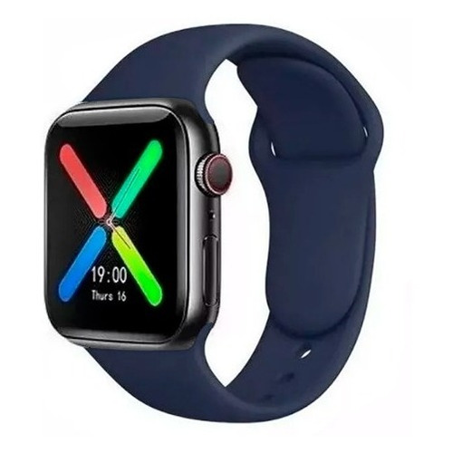 Imagen 1 de 7 de Reloj Smartwatch T500 Serie 6 44mm Negro/rosado/blanco