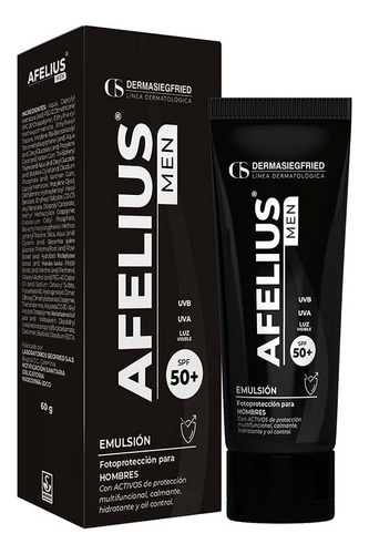 Protector Solar Afelius Men Emulsion Fps50 X 60g