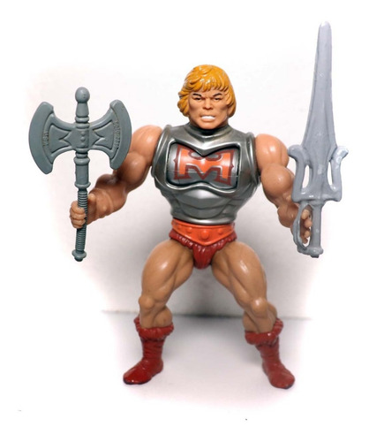 He-man Battle Armor Damaged Motu Anos 80 Completo Boneco